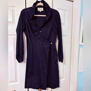 Elizabeth McKay Navy Long Sleeve Dress
